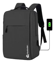 Comprar Mochila Bluelander Antirrobo Laptop Impermeable Con Puerto Usb Color Negro Diseño De La Tela Lisa