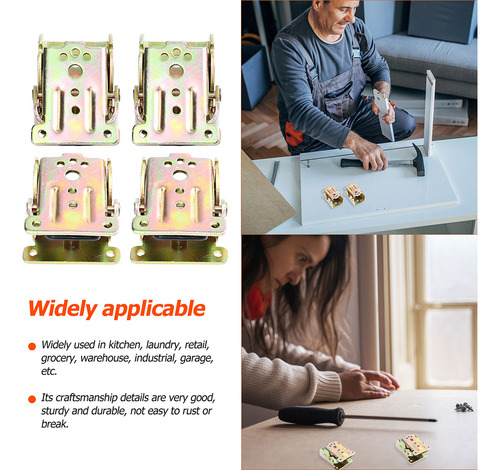 Estante Plegable Con Bisagra Para Patas De Mesa, Autoblocant