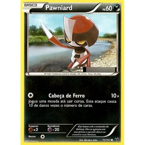 Pawniard - Noturno Comum - 75/101 - Pokemon Card Game