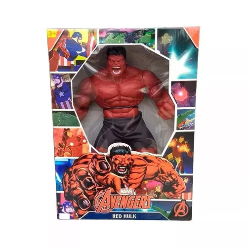 Imagem 4 de 5 de Boneco Hulk Vermelho Revolution Avengers - Mimo 0517