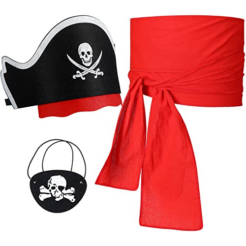 Conjunto De Accesorios De Disfraz De Pirata Parches De Ojo D