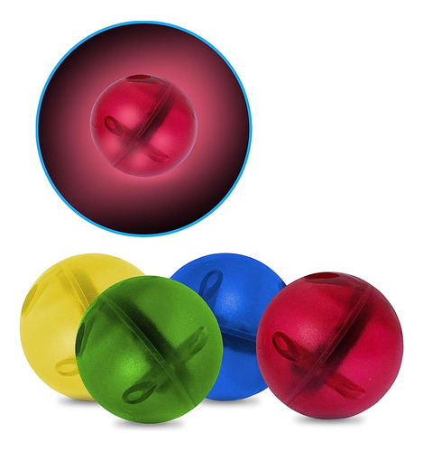 Picassotiles Motion Activated Marbles 4pc Led Light-up Glow 