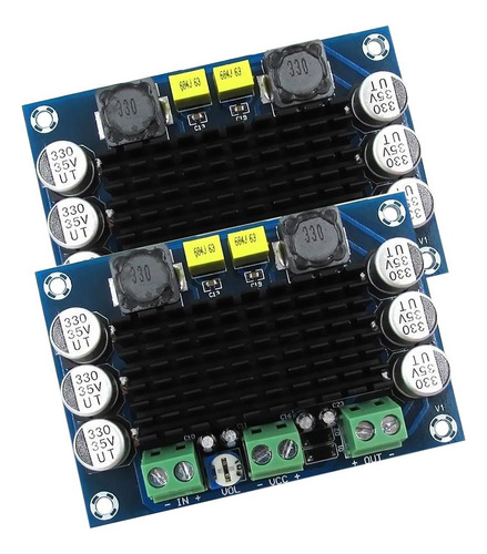 2x Dc 12v-26v Tpa3116 Canal De Amplificador De Potencia