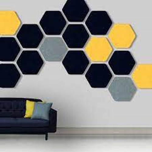 Paneles Placas Acústicas Hexagonal Espuma Nacional Artistica