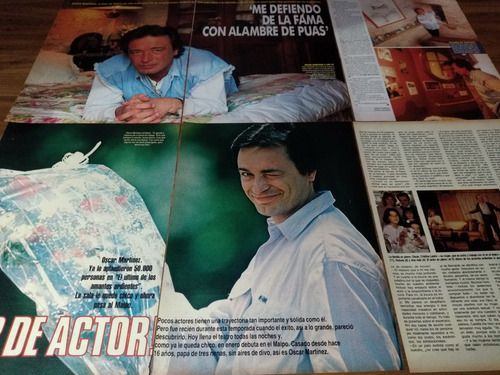 (at101) Oscar Martinez * Clippings Revista 12 Pgs (Usado)