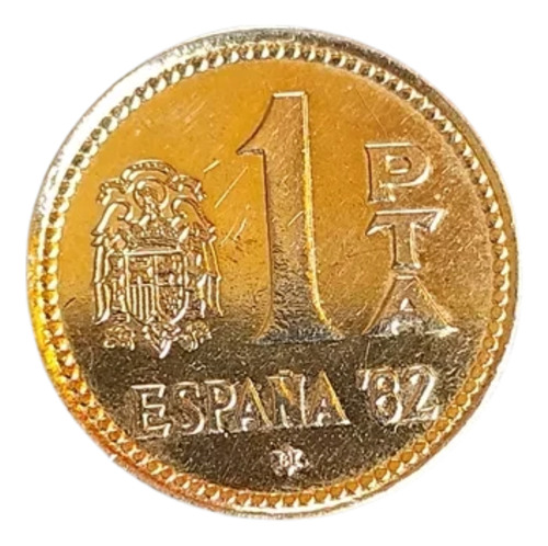 1 Peseta España 1980 Moneda Futbol 82 