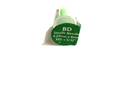 Imagen 3 de 3 de Agujas Para Insulina Bd 32g X 5/32