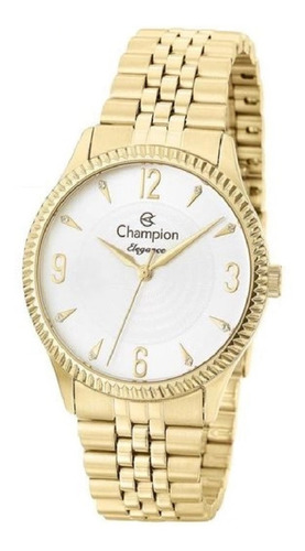 Relógio Champion Feminino Dourado Numeros Cn26073h