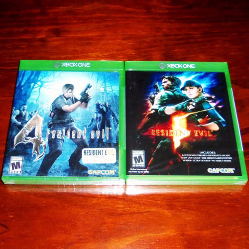 Lote 2 Vj Resident Evil 4 Y Resident Evil 5 Xbox One Nuevos