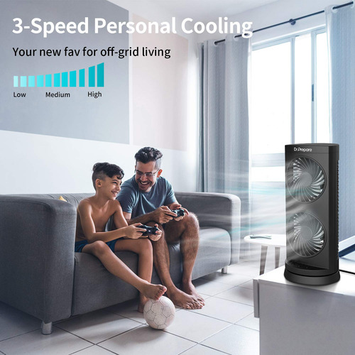 Ventilador Oscilante De Torre Portátil Con 3 Velocidades 0 Mm Frecuencia Color De La Estructura Color De Las Aspas Material De Las Aspas 0
