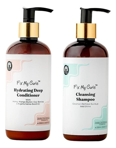 Shampoo De Limpeza E Condicionamento Fix My Curls Para O Ros