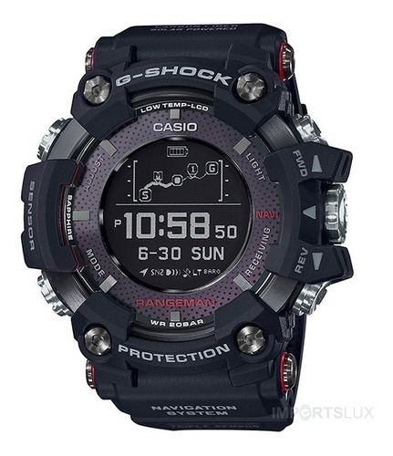 Imagem 1 de 8 de Relógio Casio G-shock Rangeman Solarassisted Gpr-b1000-1jr