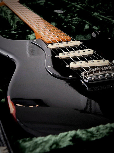 Fender Custom Shop David Gilmour Black Strat 2008 Relic Destro Maple (Usado)