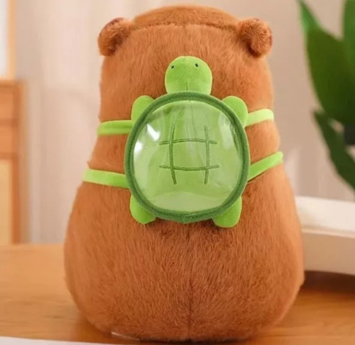 Peluche Capibara Con Mochila Grande 55cm Suave Tierno Muñeco