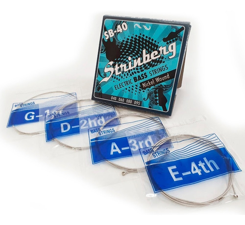 Encordoamento Strinberg Sb40 Contra Baixo 4 Cordas Sb-40