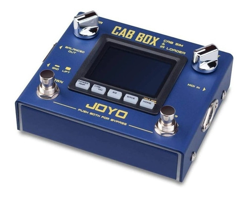 Pedal de efecto Joyo Revolution Cab Box R-08 azul