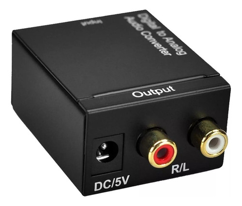 Conversor Audio Digital A Analógico Rca Fibra Optica Coaxial