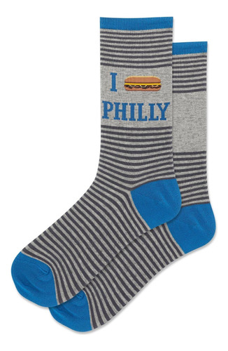 Calcetines Hot Sox I Cheesesteak Philly Para Mujer, 1 Par, G