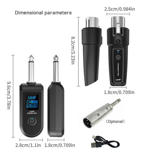 Transmisores Y Receptores De Micrófono Inalámbrico Adaptador