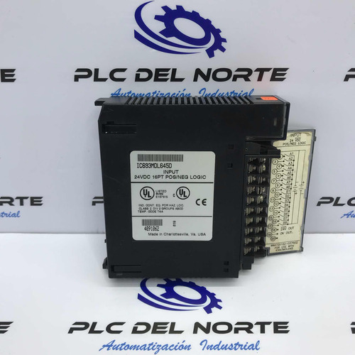 Ge Fanuc Ic693mdl645d Modulo De Entradas Ic693mdl645 8 (Usado)
