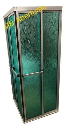 Mampara De Baño En Aluminio Con Acrílico