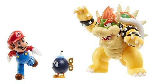 Figuras Super Mario Bros Vs Bowser Lava Battle Nintendo (Usado)