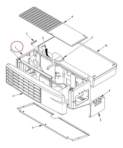 Estrutura Condensador Thermo King V500 Ref 986865 Original