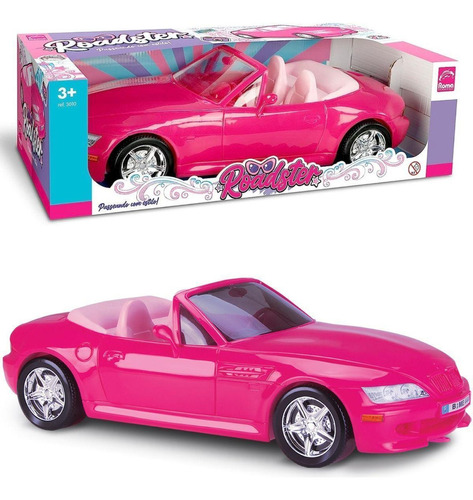 Carro Conversivel Rosa Menina - Roadster