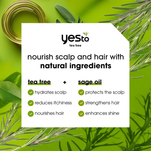 Condicionador Yes To Tea Tree Scalp Relief 360 Ml (pacote Co