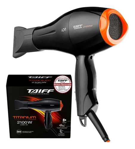 Secador De Cabelo Taiff Profissional Titanium Original 2100w