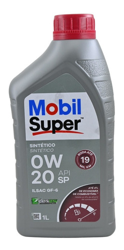 Oleo 0w20 Mobil Super Sintético Api Sp Original 1 Litro