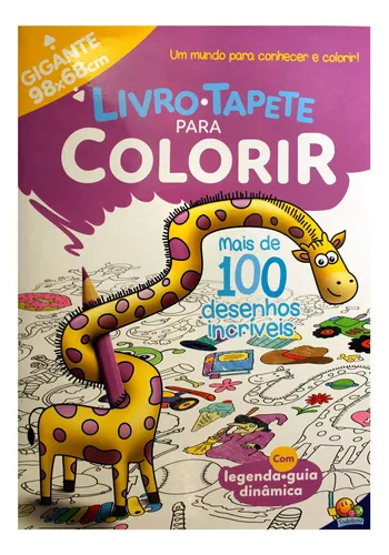 Livro-Tapete para Colorir: Mais de 100 Desenhos incríveis: Todolivro:  9788537644287: : Books