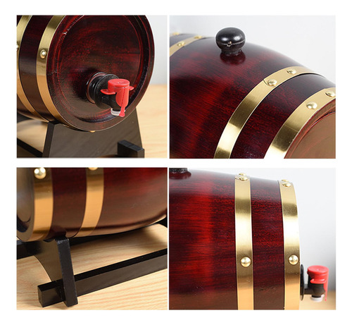 Barril De Envejecimiento De Roble De 1 Galón (5 L) Con