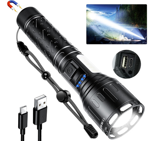 Linterna Tactica Super Brillante 100000 Lumenes Impermeable
