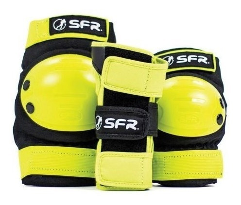 Set De Protección Srf Niños Kit Codera Rodillera Muñequera 