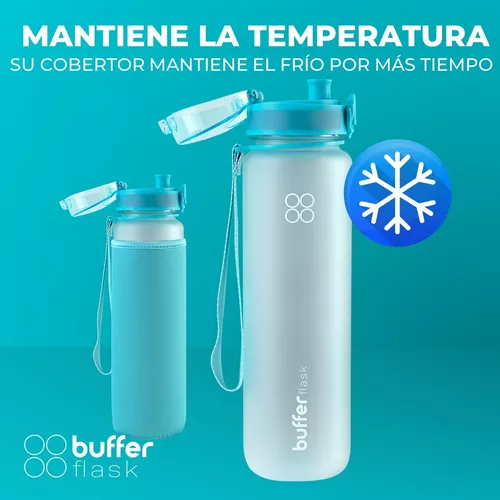 Botella Agua 1l Botilito Buffer Deporte Ciclismo Gimnasio