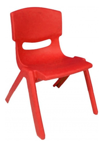 Silla Para Niños En Plástico Inyectado Colores - Rojo