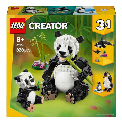 Lego Creator 3en1 Fauna Salvaje: Familia De Pandas 31165