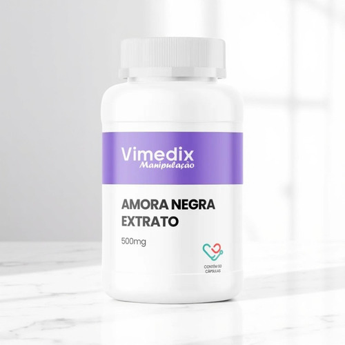 Amora Negra Extrato 500 Mg - 60 Cápsulas