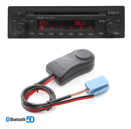 Interfaz auxiliar Bluetooth para Audi Concert Symphony 1 y 2