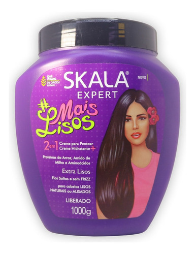 Skala Mais Lisos Máscara Vegana Crema De Peinar Lacios X 1kg