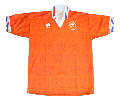 Camiseta Países Bajos Holanda 1994 Titular Lotto Talle L (Usado)