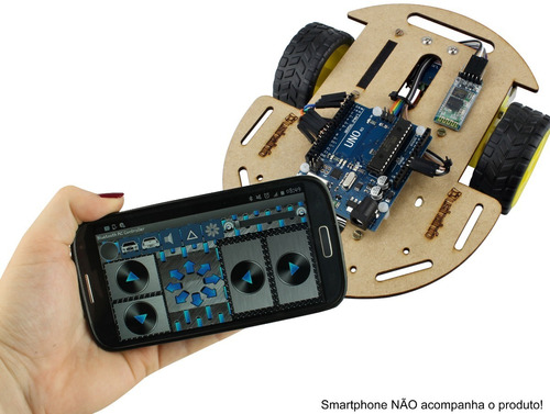 Carrinho Arduino Controlado Por Smartphone - Pronto Para Uso