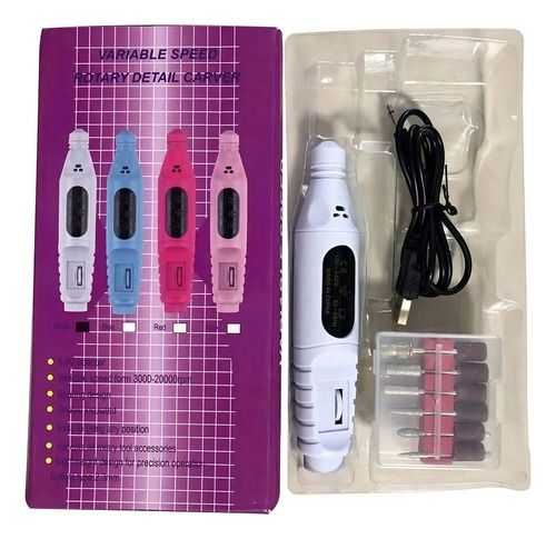 Kit Manicure Torno Uñas Limas Todo En Uno