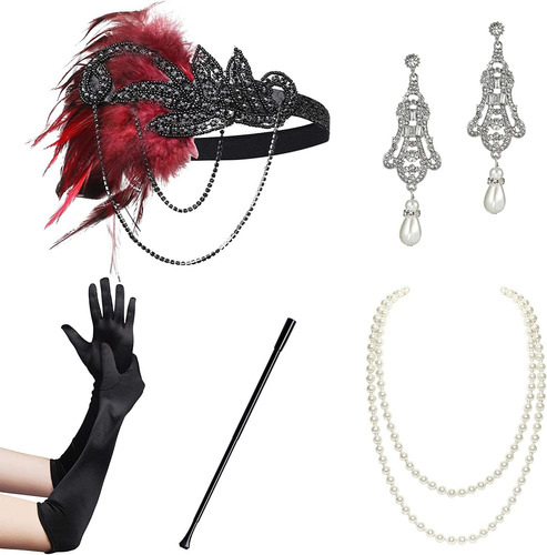 Babeyond 1920s Accesorios Flapper Disfraz 5 En 1 1920s Disfr