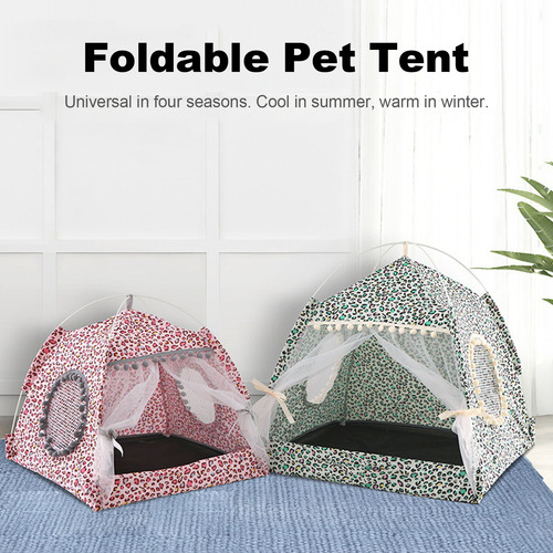 Carpa Plegable Para Mascotas, Lavable, Elegante Caseta Para