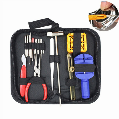 Kit De Herramienta De Reparación De Reloj 16pc Quita Batería