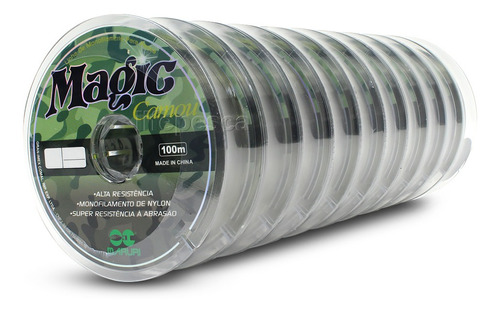 Linha de pesca Maruri Magic Camou camuflado10 unidades