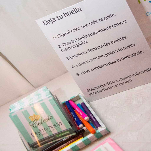 Imagen 9 de 9 de Deja Tu Huella 2 Cuadro De Huellas Y Libro De Firmas