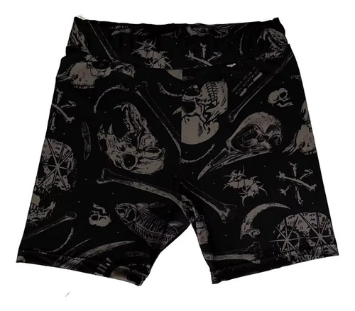 Calza Biker Ciclista Calavera Rock Gotica Future